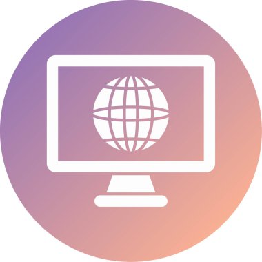 bilgisayar modern simge vektör illüstrasyonu