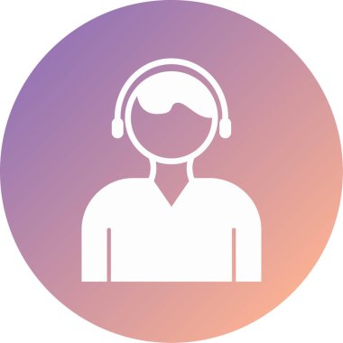 avatar modern simge vektör çizimi