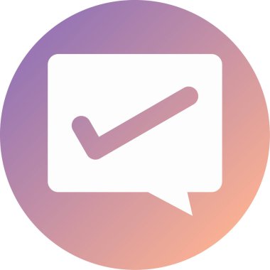 mesaj modern ikon vektör illüstrasyonu