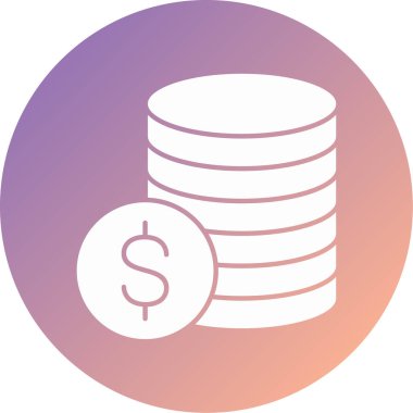 Para modern simge vektör illüstrasyonu