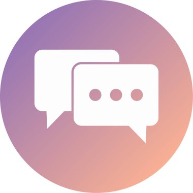 mesaj modern ikon vektör illüstrasyonu