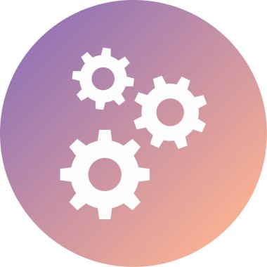 Cogs modern simge vektör illüstrasyonu