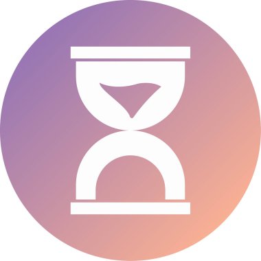 kum saati modern ikon vektör çizimi