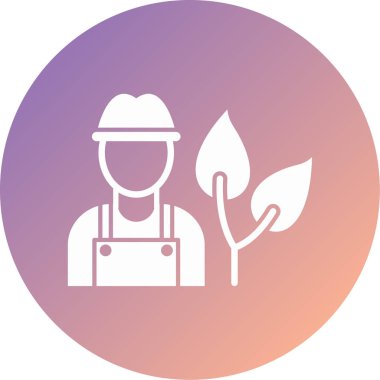 Bahçıvanlık modern ikon vektör illüstrasyonu