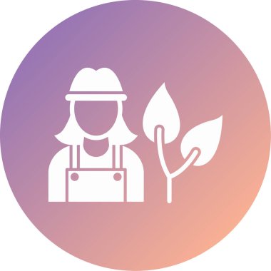 Bahçıvanlık modern ikon vektör illüstrasyonu