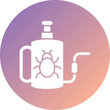 Benzersiz şişe simgesi, vektör çizimi