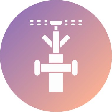 Su borusu simgesinin vektör illüstrasyonu