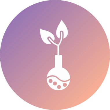 Bitki. Web simgesi basit illüstrasyon