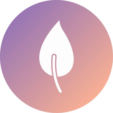 Eşsiz Yaprak Vektörü Kabartma Simgesi