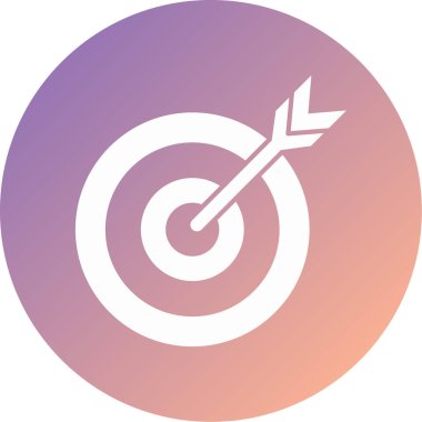 Hedef. Web simgesi basit illüstrasyon