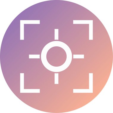 Hedef. Web simgesi basit illüstrasyon