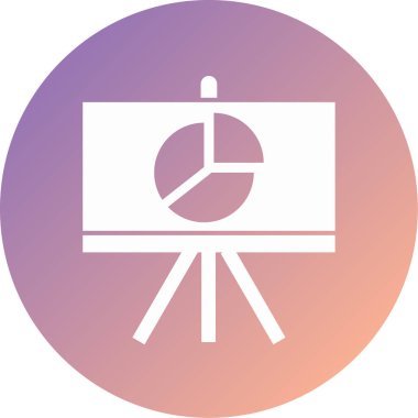 Sunum. Web simgesi basit tasarım