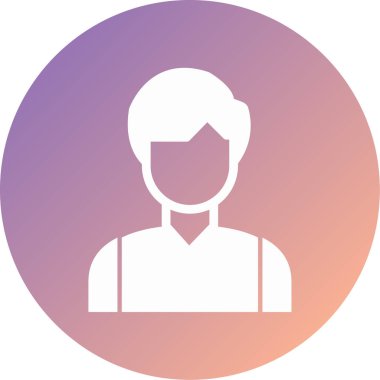 kullanıcı. Web simgesi basit illüstrasyon