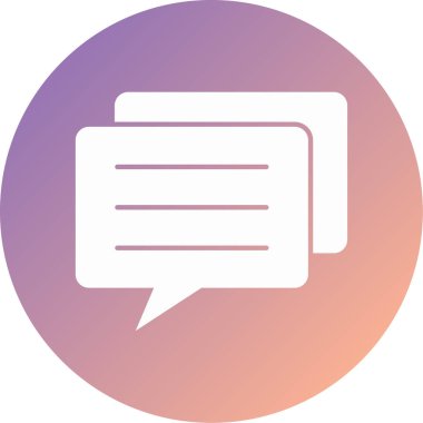 Konuş. Web simgesi basit illüstrasyon