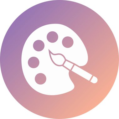 Boya fırçası. Basit resimleme