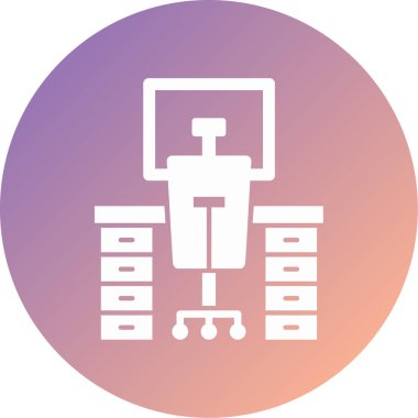 Masa. Web simgesi vektör illüstrasyonu