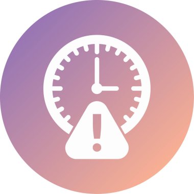 Saat simgesinin vektör illüstrasyonu