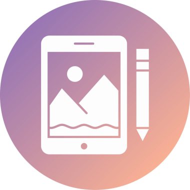 Cep telefonu simgesinin vektör illüstrasyonu