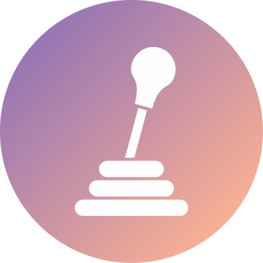 Tek simgenin vektör illüstrasyonu