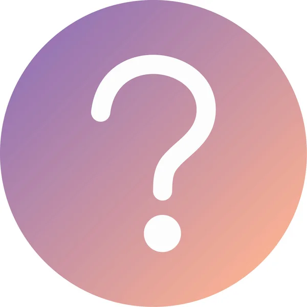 Question Modern Icon Vector Illustration — 스톡 벡터