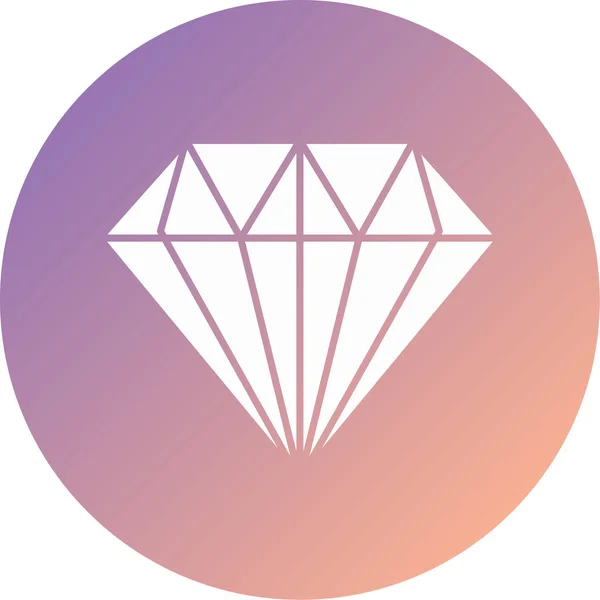 Illustration Vectorielle Icône Diamant Moderne — Image vectorielle