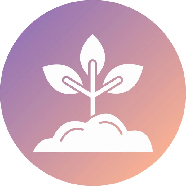 Plant Modern Icon Vector Illustration — Vettoriale Stock