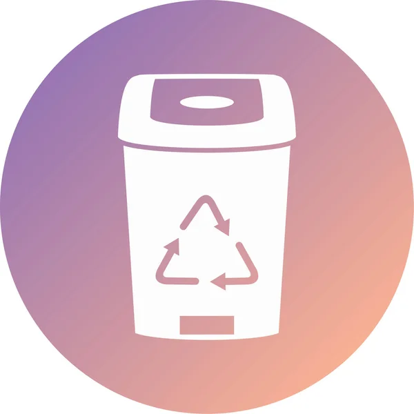 Trash Modern Icon Vector Illustration — Wektor stockowy