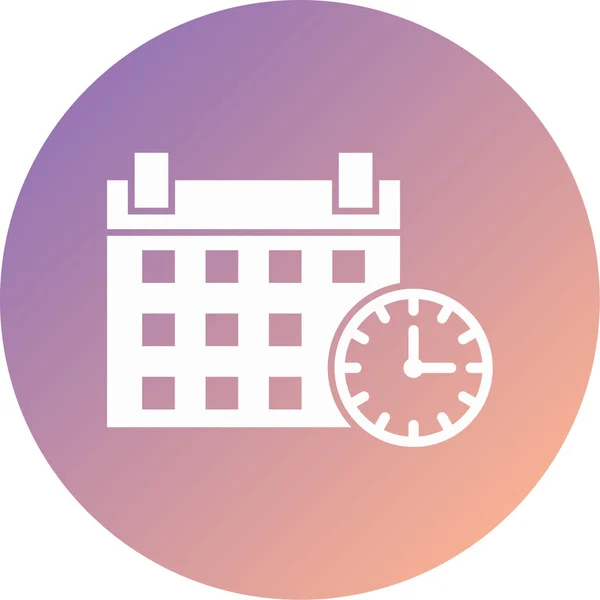 Calendar Modern Icon Vector Illustration — Vector de stock