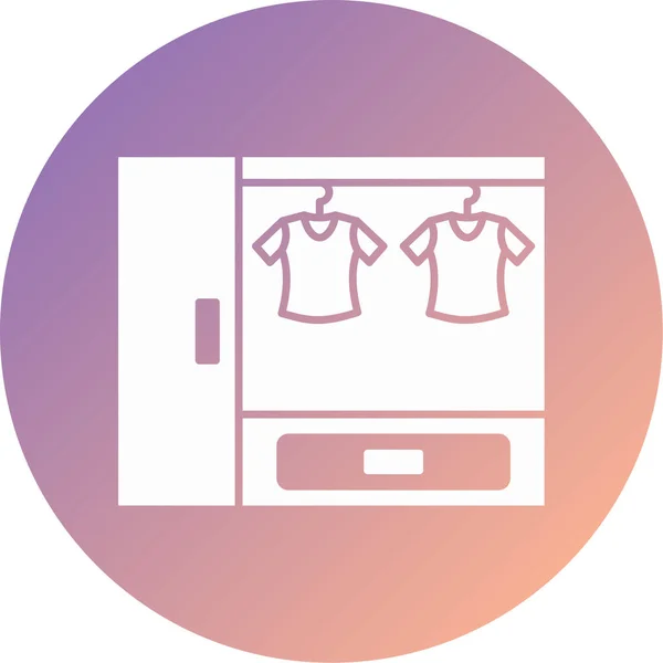 Closet Modern Icon Vector Illustration — Stock Vector