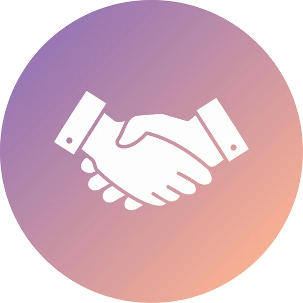 Handshake Web Icon Simple Design — Stock Vector