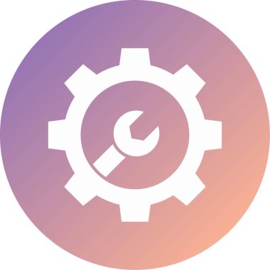 Ayarlar. Web simgesi basit illüstrasyon