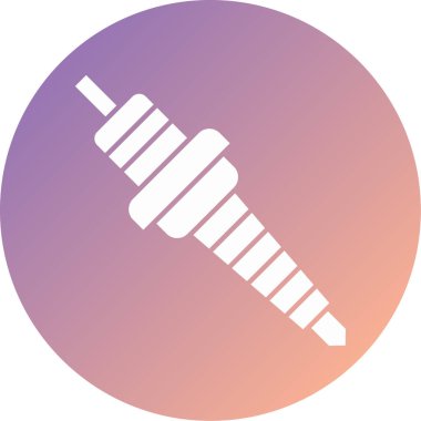 Tek matkap simgesinin vektör illüstrasyonu