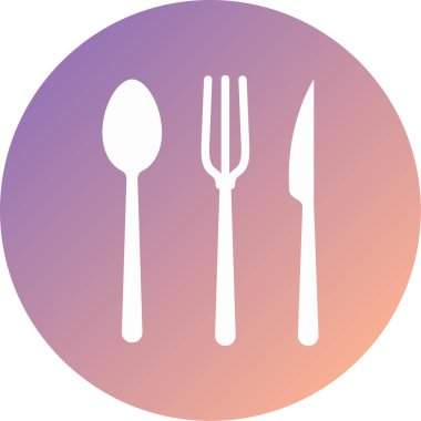 Cutlers modern simge vektör illüstrasyonu