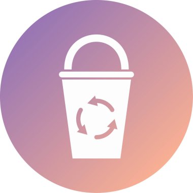 kova modern simge vektör illüstrasyonu