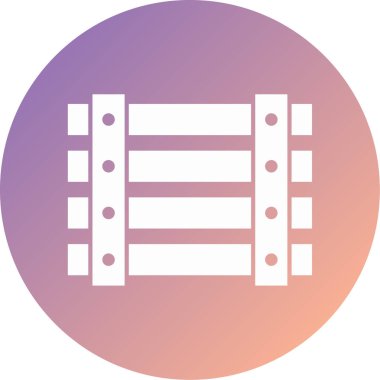 çit modern simge vektör illüstrasyonu