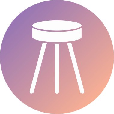 Dışkı modern ikon vektör çizimi