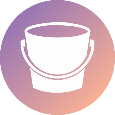 kova simgesinin vektör illüstrasyonu