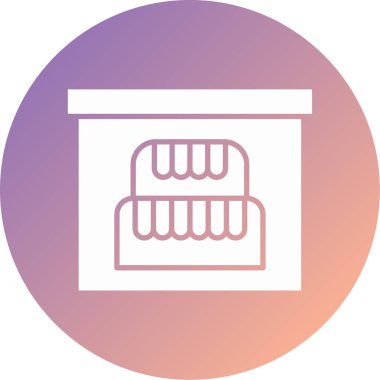 Alışveriş arabası simgesi, vektör illüstrasyonu