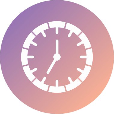 Saat. Web simgesi basit illüstrasyon