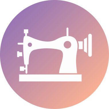 Dikiş makinesi simgesi vektör çizimi