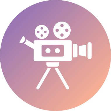 Benzersiz video kamera vektör simgesi