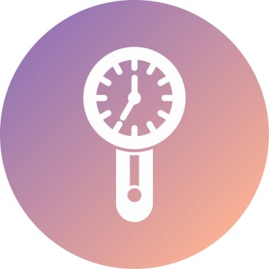 Saat. Web simgesi basit illüstrasyon