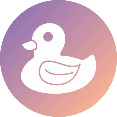 ördek vektör simgesi modern basit tasarım