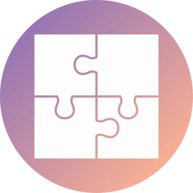 Bulmaca simgesi vektör çizimi