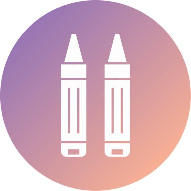 Kalem. Web simgesi basit illüstrasyon