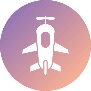 Uçak. Web simgesi basit illüstrasyon