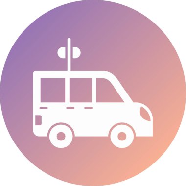 araba simgesi vektör illüstrasyonu