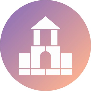 Modern yapı simgesinin vektör illüstrasyonu