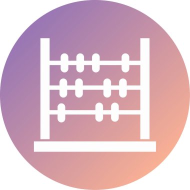 Abaküs. Web simgesi basit tasarım