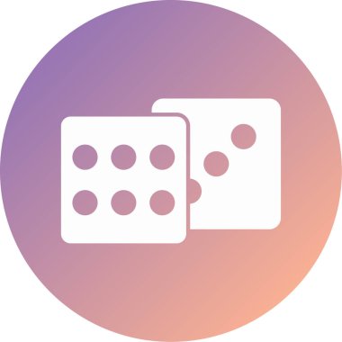 zar. Web simgesi basit illüstrasyon